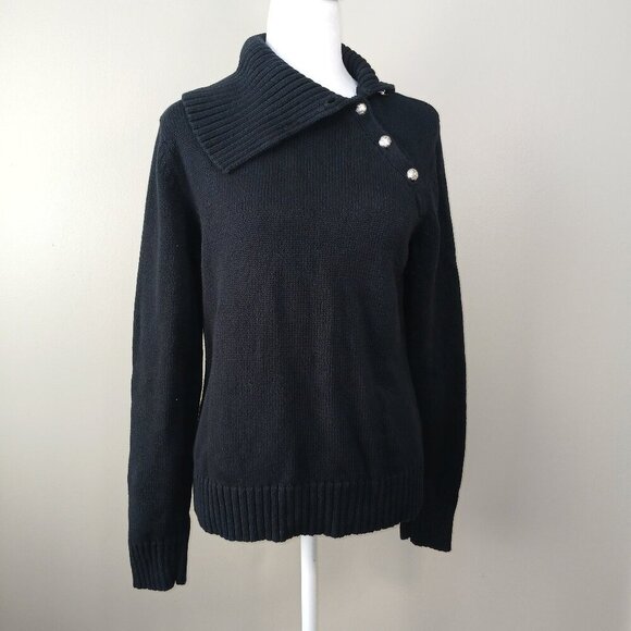 LAUREN RALPH LAUREN KNIT TURTLE NECK SWEATER, SIZE LARGE - Picture 1 of 8